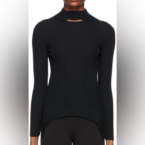 NWOT Wolford Black Asymmetric Sweater - Picture 1 of 9